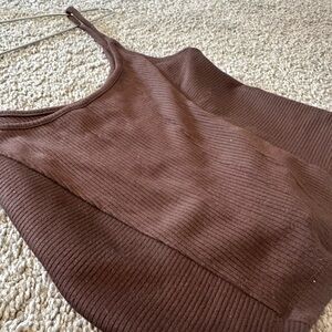 BDG Dark Brown Ribbed Camisole